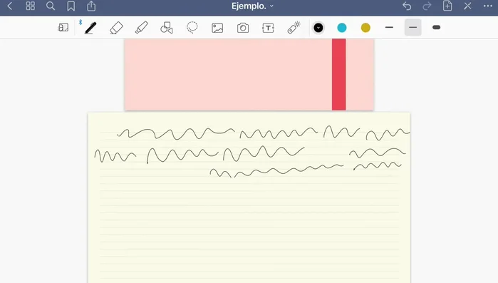 Elegir el color y grosor de la pluma.