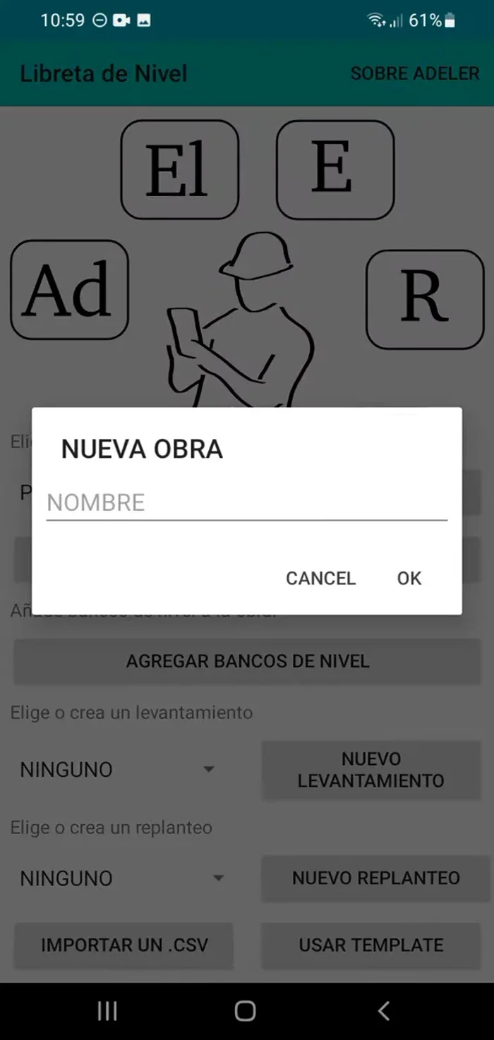Agregar bancos de nivel. Se puede agregar un banco de nivel cero (cota 0) o bancos con cotas arbitrarias (ej: Banco de nivel 1 con cota 10).