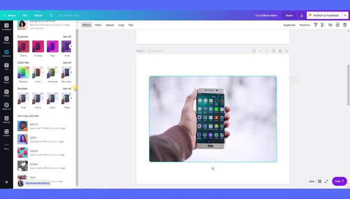 Haz clic en 'Apply' o 'Aplicar' para guardar el efecto.