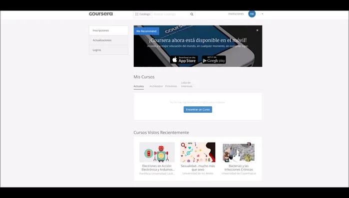 Para edX, acceder a través de los enlaces proporcionados en la descripción del curso.
