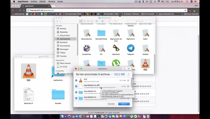 AppCleaner detectará archivos relacionados.