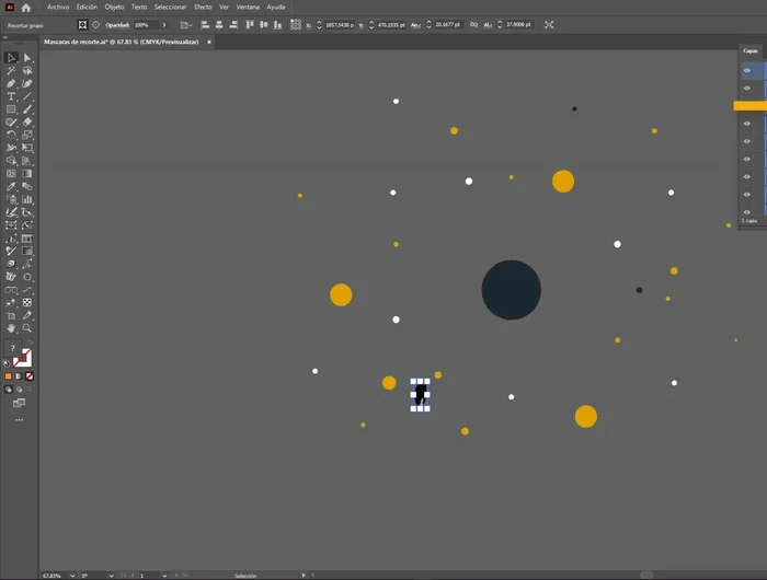 Crear un trazado compuesto (Ventana > Buscatrazos > Unificar).