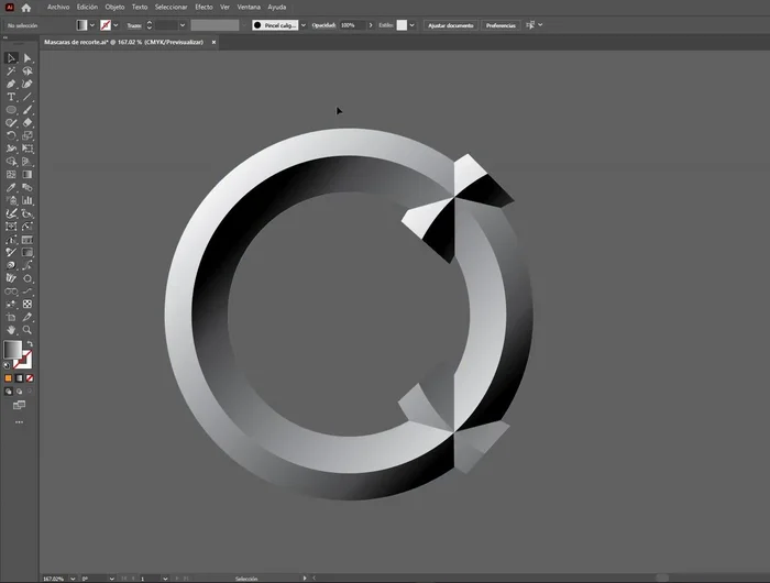 Pegar el objeto recortado detrás.