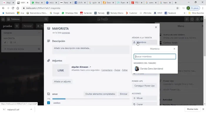 Agregar miembros al tablero para colaboración: