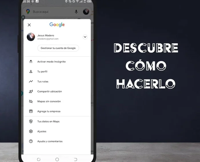 Desplázate hacia abajo y busca "Historial de Google Maps".