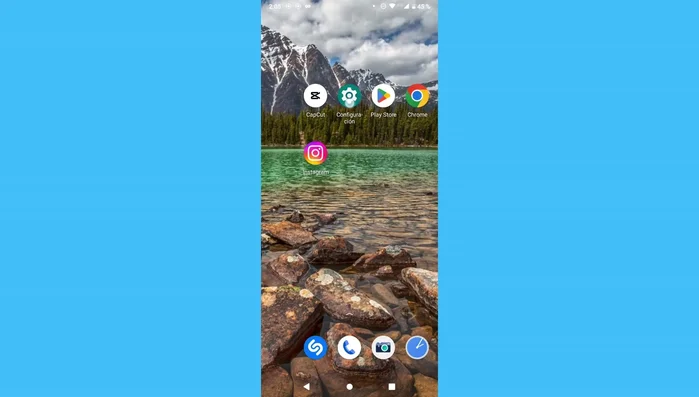 Ir a la configuración del teléfono.