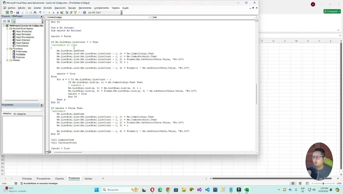 Agregar manejo de stock: Implementar una condición para verificar el stock disponible antes de agregar un producto a la lista. Mostrar un mensaje de error si el stock es insuficiente.