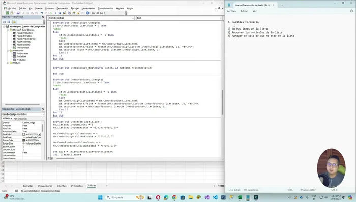 Establecer las condiciones: Tres escenarios posibles: a) Lista vacía: Agregar el producto. b) Producto existente: Incrementar la cantidad y recalcular el subtotal. c) Producto no existente: Agregar el producto.