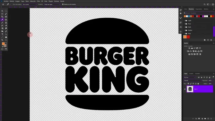 Aplicar los colores guardados previamente con la herramienta pincel, coloreando las áreas deseadas.