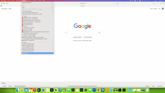 Vaciar la caché de Safari (requiere activar el modo desarrollador).