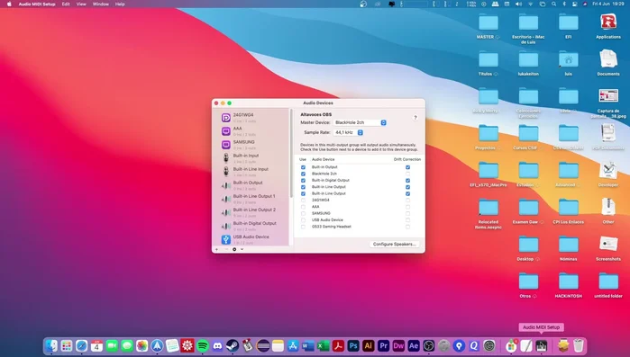 Crear un nuevo dispositivo de salida múltiple.