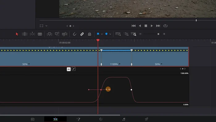 Ajusta la curva para controlar la suavidad de la transición entre las velocidades. Desplaza los puntos para controlar la transición.