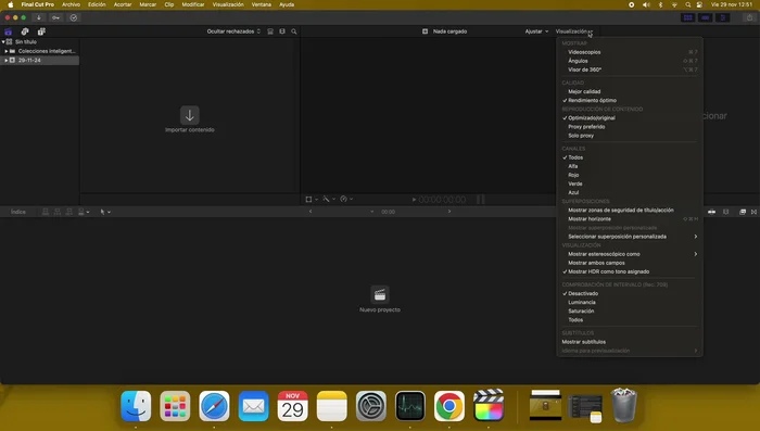 Ajustar la configuración de Final Cut Pro para optimizar el rendimiento.