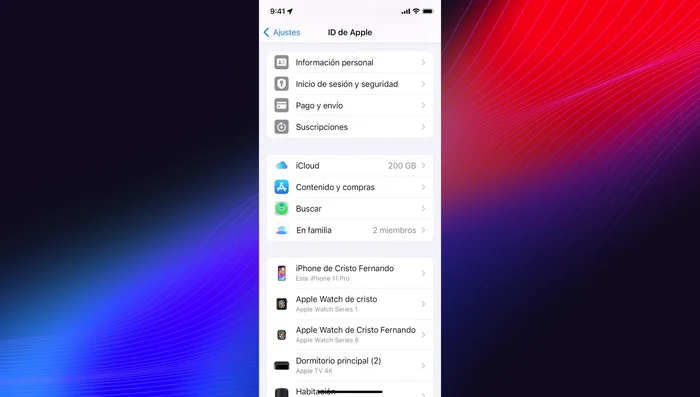 Invitar a un nuevo miembro o crear una cuenta para niños.