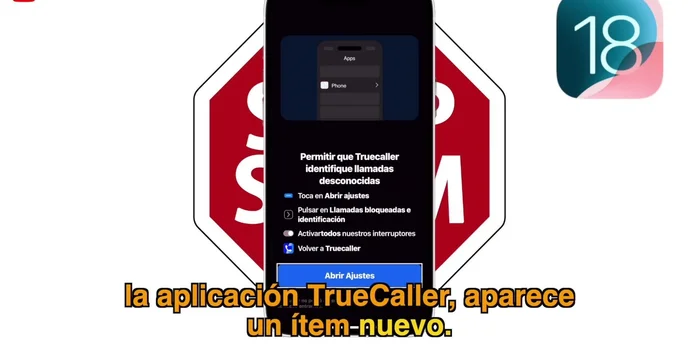 Activa todas las opciones de True Caller dentro de los ajustes de 'Bloqueo e ID de llamadas'.