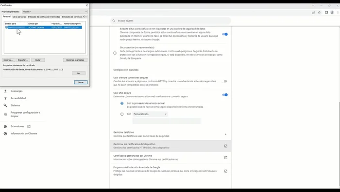 Seleccionar la opción "Exportar"