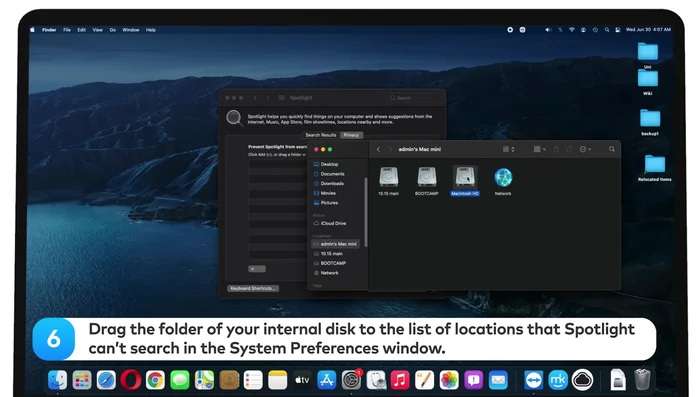 Selecciona el disco y haz clic en el botón menos para eliminarlo.