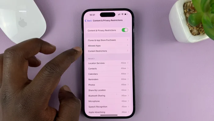 Seleccionar Aplicaciones permitidas