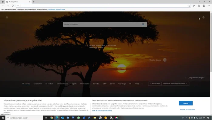 Selecciona "Configuración" en el menú desplegable.