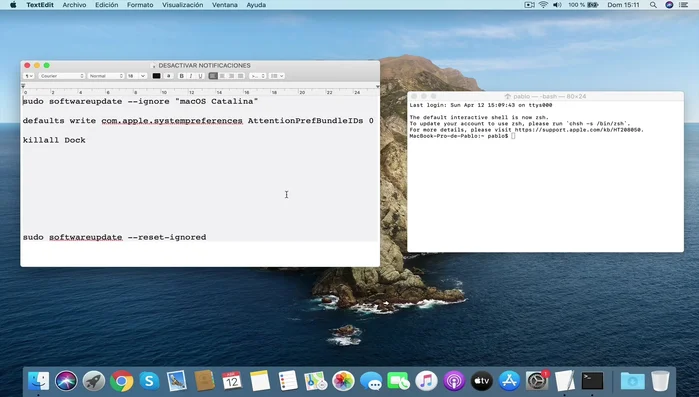 Introducir la contraseña de usuario cuando se solicite.
