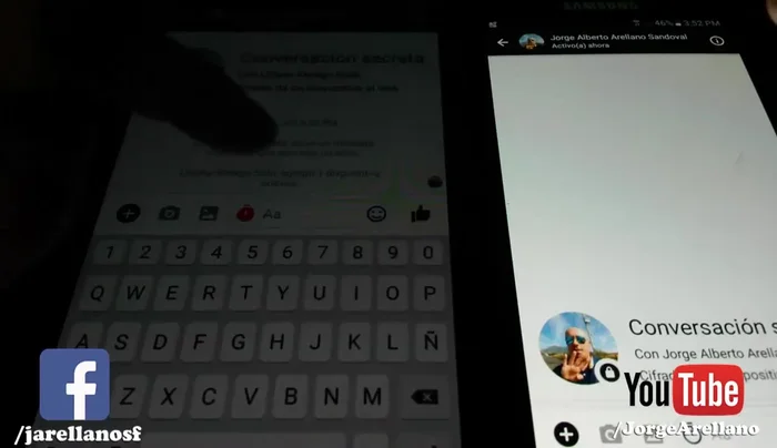 El receptor debe aceptar la conversación secreta.