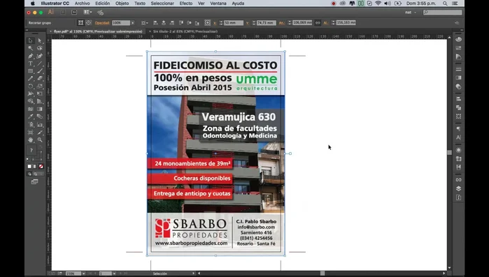 Alternativamente, establecer el sangrado al exportar a PDF.