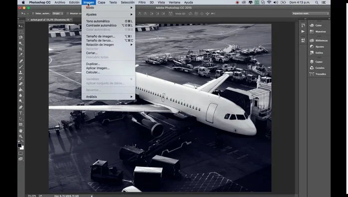Crear un lienzo teniendo en cuenta la demasía si la imagen va sobre uno de los bordes.