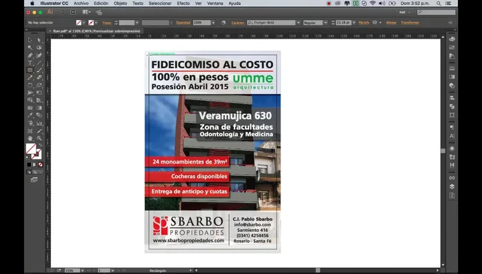 Ir al menú Objeto > Crear marcas del límite.
