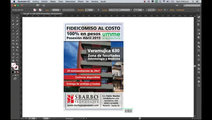Ir al menú Objeto > Crear marcas del límite.