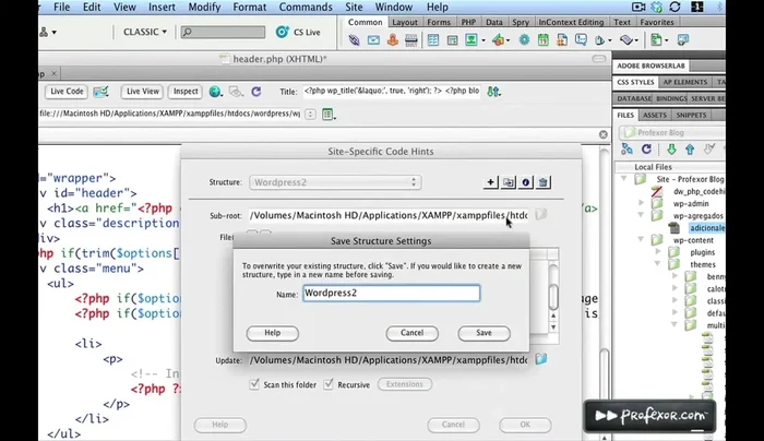 Guardar los cambios en la plantilla de Dreamweaver.