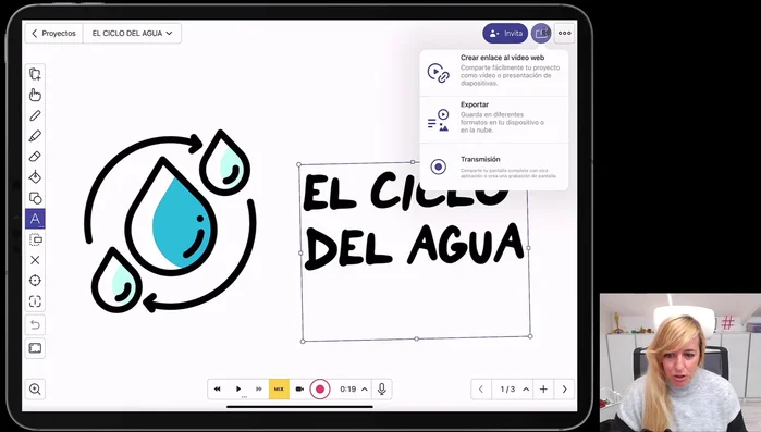 Seleccionar la opción 'Exportar'.