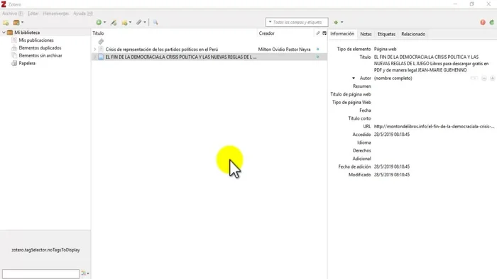 Instalar Zotero (si aún no lo has hecho). Puedes encontrar un tutorial en mi video anterior.