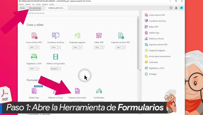 Marcar si el documento contiene campos de firma.
