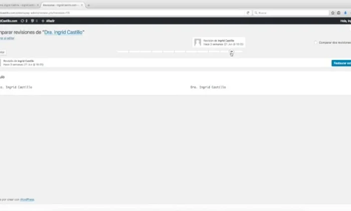 Selecciona la versión adecuada: Elige la versión de la página o publicación que no contiene el error.