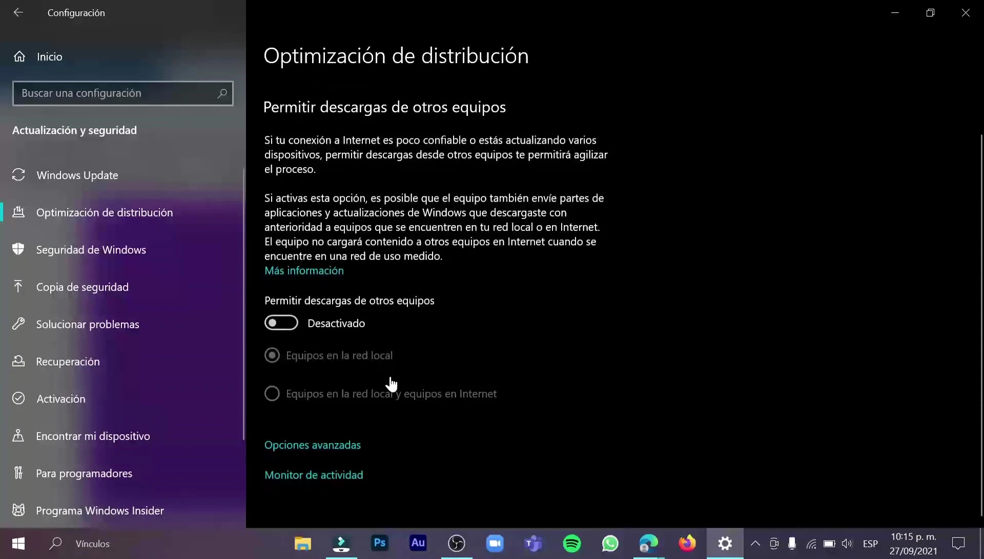 Desactivar Actualizaciones P2P de Windows 10: Guía Rápida y Segura