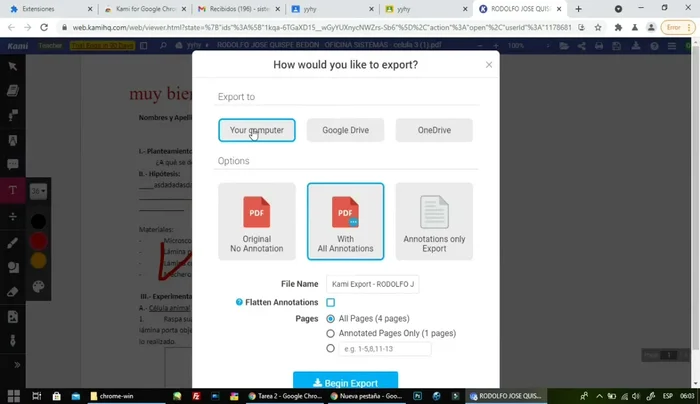 Descargar el PDF editado usando la opción de descarga.