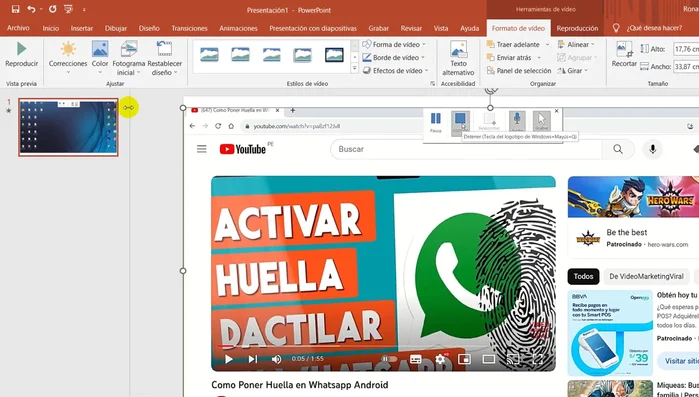 Selecciona la ubicación y el nombre del archivo. En 'Tipo', elige 'Video MPEG4 (.mp4)' y guarda.