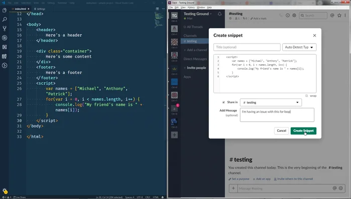 Haz clic en 'Crear fragmento'.