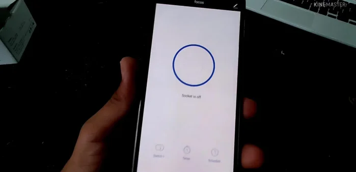 Una vez emparejado, podrás controlar el enchufe desde la aplicación.