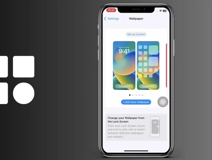 Se abrirá el panel de edición de fondo de pantalla.