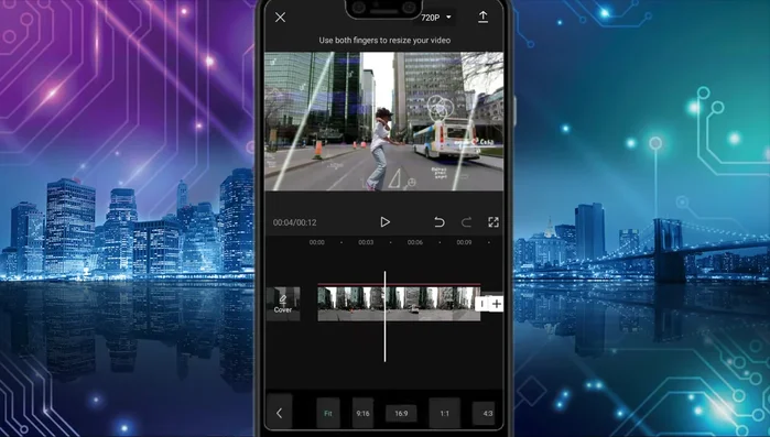 Seleccionar formato de video para diferentes redes sociales (TikTok, Instagram, YouTube, Facebook).