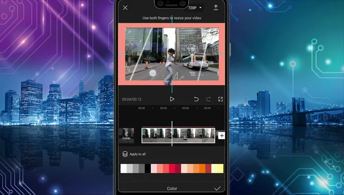 Escoger color de fondo (sólido, predefinidos o personalizados). Difuminar la imagen de fondo.