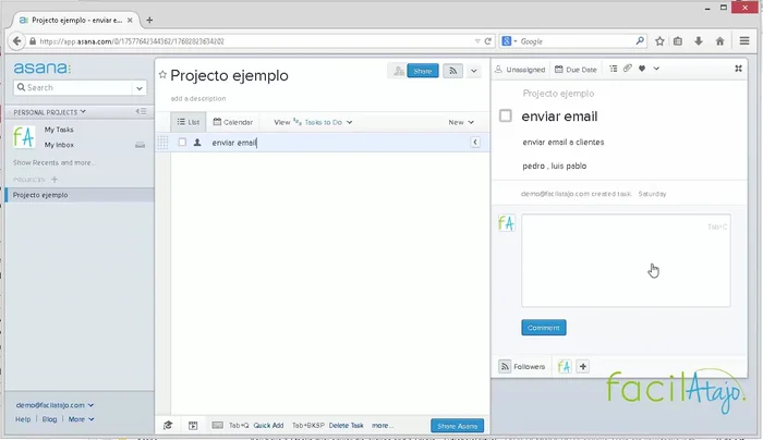 Busca la pestaña de asignación dentro de la ventana desplegable.