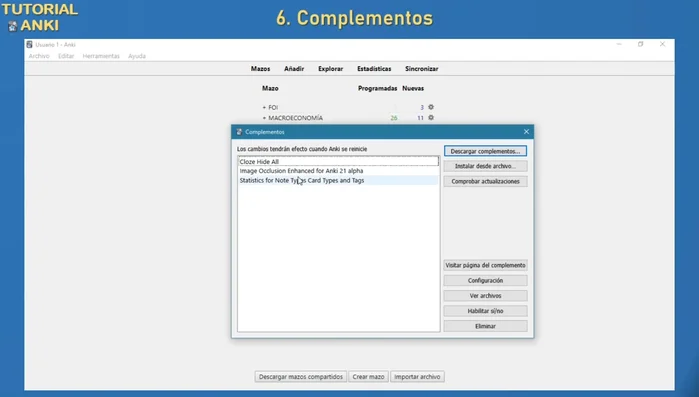 Uso de complementos para crear preguntas interactivas.