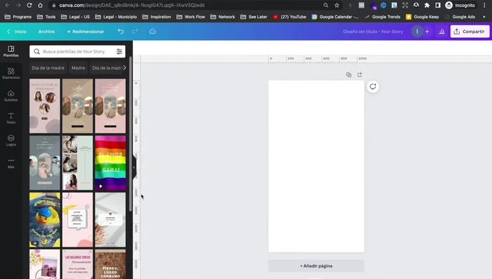 Utilizar las guías para crear márgenes y definir áreas de diseño. Arrastrar las guías horizontal y verticalmente.