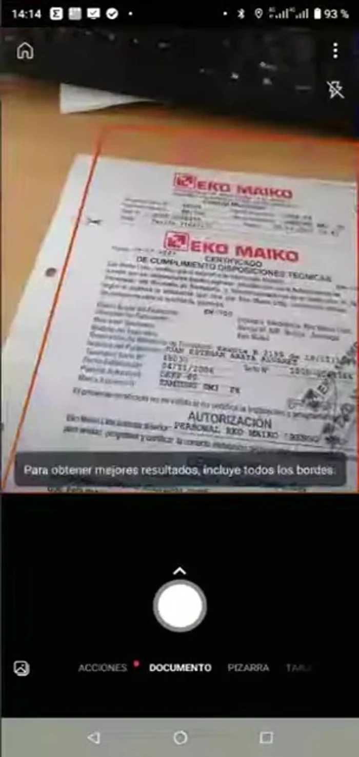 Seleccionar la opción 'Documento' entre las opciones disponibles.