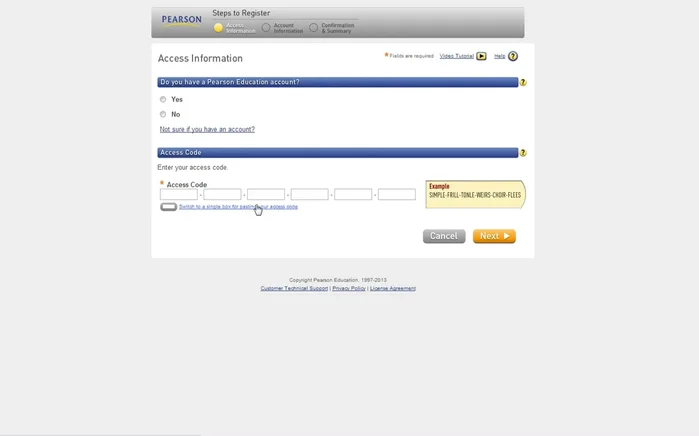 Si tienes tu código digitalmente, utiliza la opción "Cambiar a único" para pegarlo.