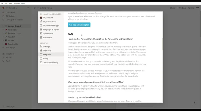 Acceso a plan premium con correo institucional: Facilita el acceso al plan premium sin costo adicional usando correo institucional.