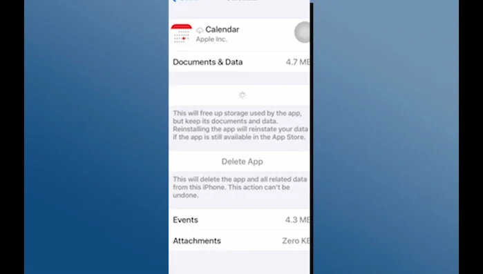 Pulse 'Almacenamiento del iPhone'
