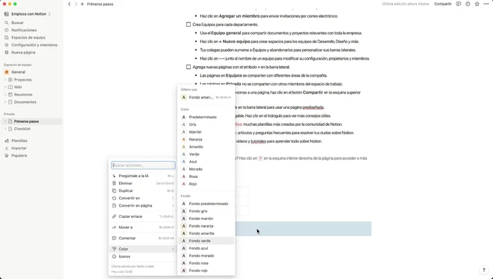 Personalizar la apariencia de los bloques de contenido (cambiar colores, iconos).